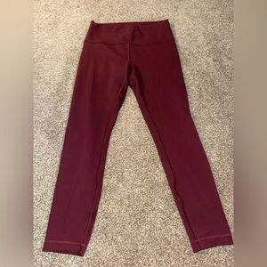 lululemon athletica Burgundy Leggings